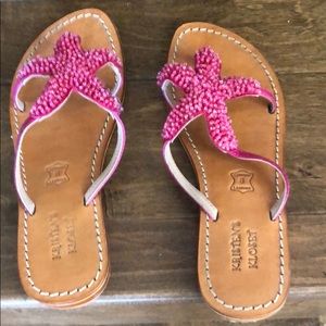 Rhinestone starfish sandals